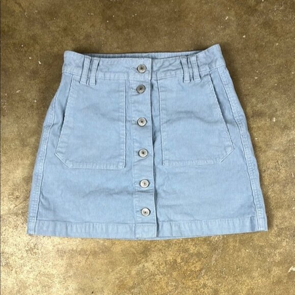 American Eagle Outfitters Dresses & Skirts - American Eagle Outfitters Light Blue Corduroy SkirtSize: 00